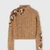 ERMANNO SCERVINO Pure Cashmere Sweater With Braids And Three-dimensional Floral Embroidery Made By Hand -Angelina Store D475M331RITW D4705 01 4f6c2394 2029 4809 a9da 91c9c995014f