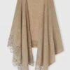 ERMANNO SCERVINO Dove Grey Melange Cashmere Stole With Wool Rebrode Lace Border -Angelina Store D475R304APPYU M1507 01 f6c6a4c3 ec5a 4163 ba99 3c55b3fea5f2