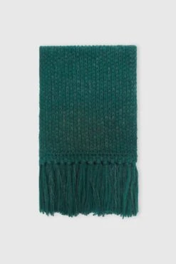 ERMANNO SCERVINO Alpaca And Mohair Blend Scarf With Tone-on-tone Fringes