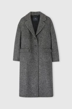 ERMANNO SCERVINO Single-breasted Tailored Coat With A Masculine Fit And Belt At The Waist