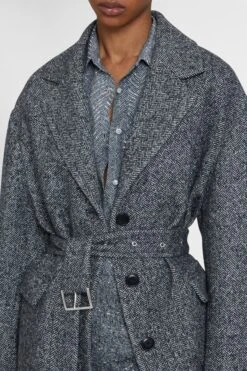 ERMANNO SCERVINO Single-breasted Tailored Coat With A Masculine Fit And Belt At The Waist -Angelina Store D476D322UNM T4701 04 76609690 ad4d 40d9 9a5b 478e01b10684