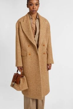 ERMANNO SCERVINO Double-breasted Midi Coat In Virgin Wool And Silk With Herringbone Pattern 9 ERMANNO SCERVINO Double-breasted Midi Coat In Virgin Wool And Silk With Herringbone Pattern -Angelina Store D476D342UAP T4702 03 7d6b104e 6b1d 4d91 82ee 435daa2f12e1