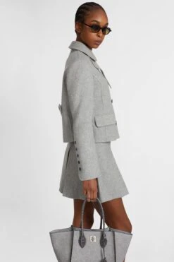 ERMANNO SCERVINO Short Double-breasted Coat In Virgin Wool Blend With Adjustable Collar 10 ERMANNO SCERVINO Short Double-breasted Coat In Virgin Wool Blend With Adjustable Collar -Angelina Store D476I307TQZ M4300 03 9492b528 73b3 4c26 9ffa 6144a421cfbb