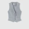 ERMANNO SCERVINO Wool Blend Vest With Asymmetric Zip