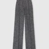 ERMANNO SCERVINO Wool Blend Palazzo Trousers With Herringbone Pattern -Angelina Store D476P306VBQ T4703 01 f51fb5df ec71 4d44 af4e 82567d850283