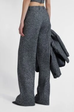 ERMANNO SCERVINO Wool Blend Palazzo Trousers With Herringbone Pattern -Angelina Store D476P306VBQ T4703 05 76958202 f49a 4658 936a 147177746f22