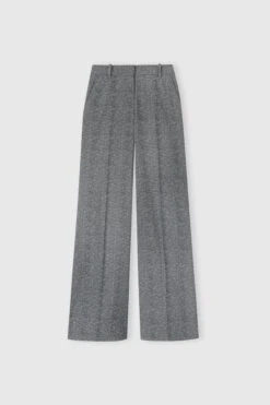 ERMANNO SCERVINO Palazzo Trousers In Viscose With Herringbone Pattern