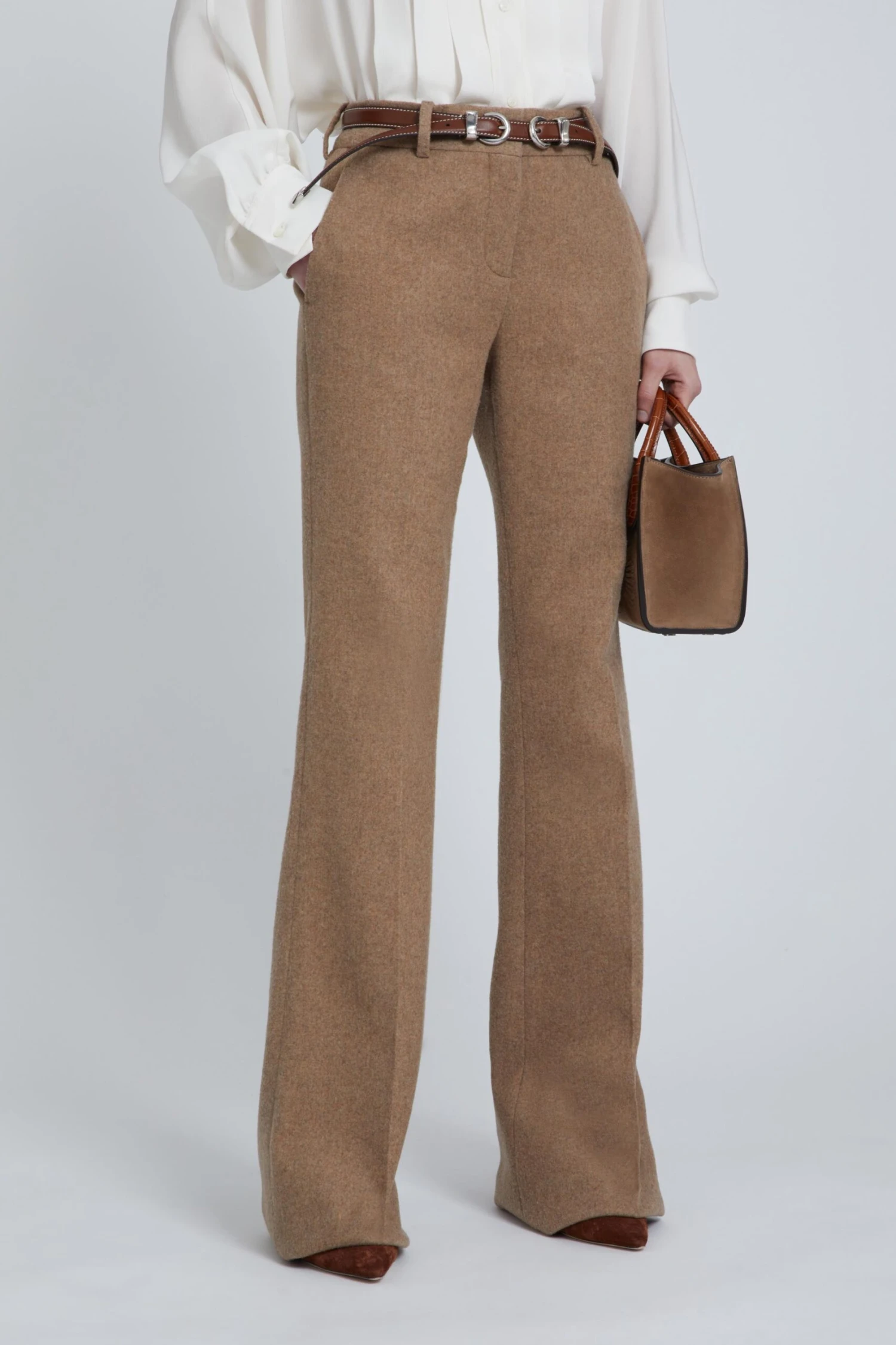 ERMANNO SCERVINO Wool Blend Bootcut Trousers 5 ERMANNO SCERVINO Wool Blend Bootcut Trousers - Image 3