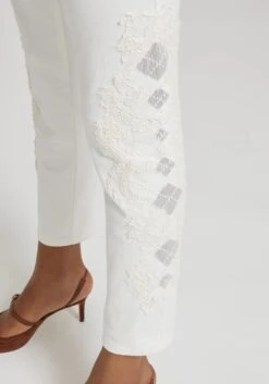 ERMANNO SCERVINO Five-pocket Denim Jeans With Rebrode Lace -Angelina Store D477P300APZBY 14800 05 05f78c76 8ab9 4213 9a40 32fb63cb98cc