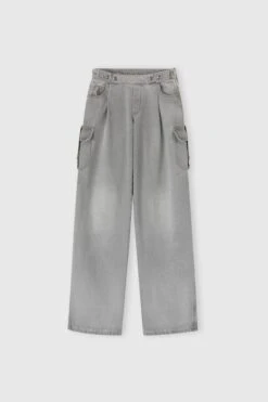 ERMANNO SCERVINO Low-rise Cargo Palazzo Jeans In Grey 17 ERMANNO SCERVINO Low-rise Cargo Palazzo Jeans In Grey -Angelina Store D477P302GFV 44103 01 b0e2655a 3742 4930 bf7d 78fe3f7be13d