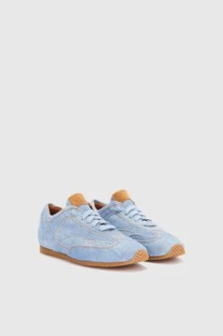 ERMANNO SCERVINO Jeans Print Split Leather Winner Sneaker With Amber Rubber Sole And Brogue Details -Angelina Store D478Z400JNI S4217 03 6cb4ea69 afe0 4e83 a226 56b16d69c2b4