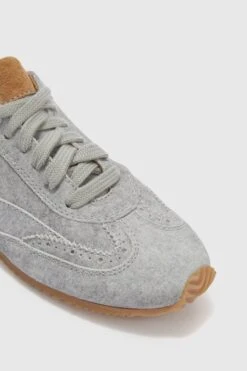 ERMANNO SCERVINO The New Winner Sneaker In Split Leather With Cloth Effect Print And Amber Rubber Sole -Angelina Store D478Z400JTI S4717 05 2fa321d6 7ccb 4047 8cab adf82062de49